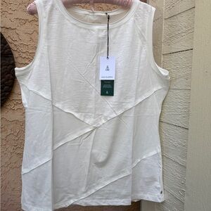 Neon Buddha White Sleeveless Top